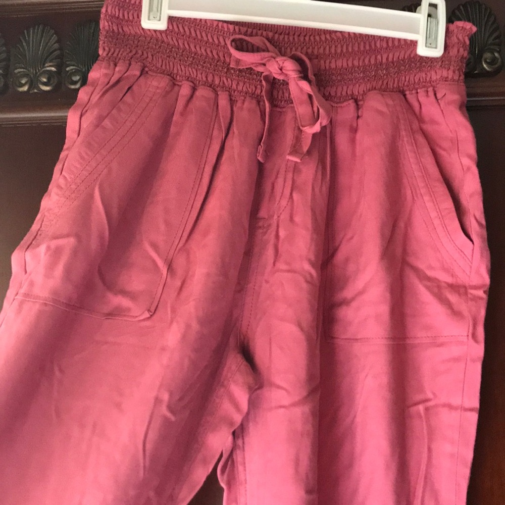 Mauve boho joggers